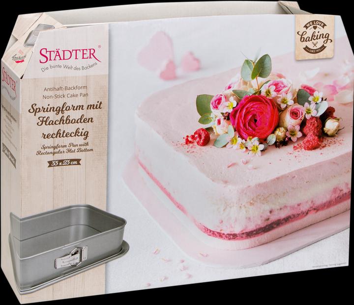 Produktbild Städter Springform 33 x 23 cm / H 7 cm Silber rechteckig