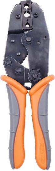 Actual product image RND Ratchet crimping tool for coaxial cable, RG58 / RG59 / RG62 / RG6, 1.73... 8.1mm, 215mm (90 mm)