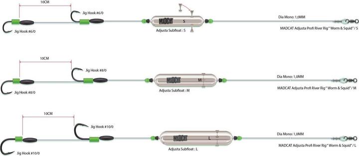 Image du produit Madcat Adjusta Profi River Rig Ver et Encornet