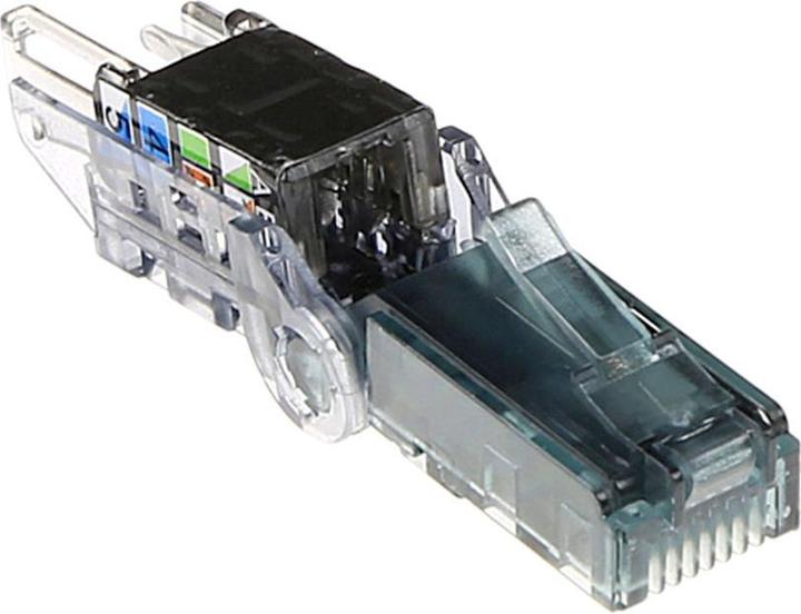 Image du produit Multimedia Connect Connecteur modulaire rotatif RJ45 pour câble solide non blindé (Câble réseau Connecteur)