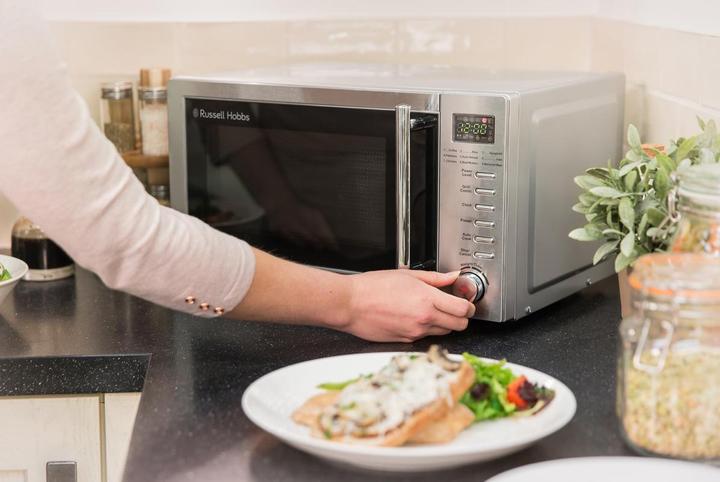 Produktbild Russell Hobbs RHM2031 – 20-Liter-Digitale Mikrowelle mit Grill, Edelstahl (CH-Stecker, 20 l)