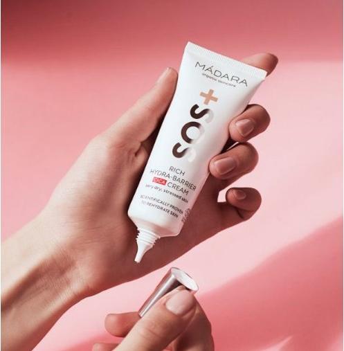 Actual product image Madara SOS Rich Hydra Barrier CICA Cream - Soothes and moisturizes (40 ml, 24h cream)