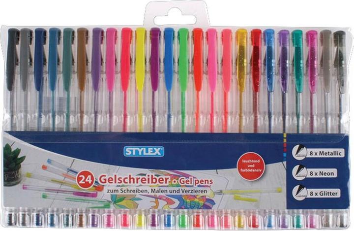 Actual product image Stylex Gel pen (Multicolor, 24 x)