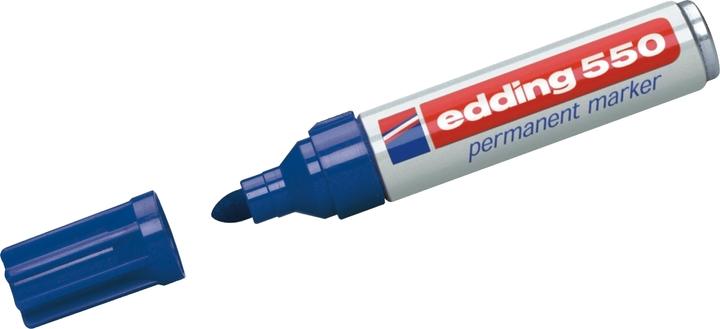 Actual product image Edding Permanent marker 550 (Blue, 4 mm, 1 x)