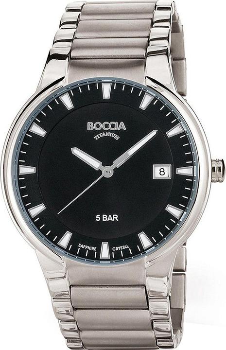 Produktbild Boccia 3629-01 Herrenuhr Titanium 39mm 5ATM (Analoguhr, 39 mm)