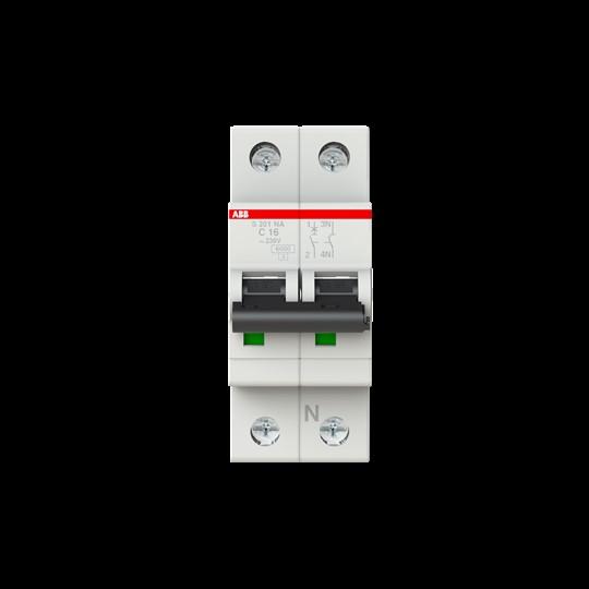 Immagine prodotto ABB S201-C16NA Interruttore automatico 16A pro M compatto 1 polo