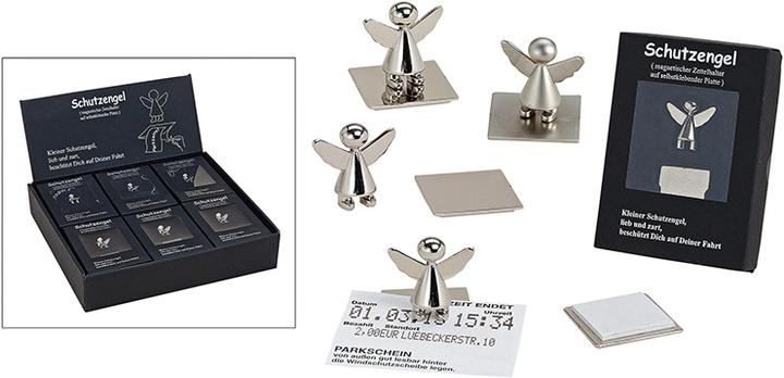 G. Wurm Zettelhalter Schutzengel Magnet 2-S, B3 x T3 x H3 cm