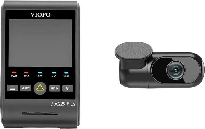 Actual product image Viofo A229 Plus 2CH - Dual dashcam (Built-in display, Bluetooth, Wi-Fi, Night vision, GPS receiver, Built-in microphone, 2K)
