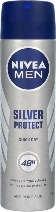 NIVEA Men Silver Protect antiperspirant 48H - 150ML (Spray, 150 ml)