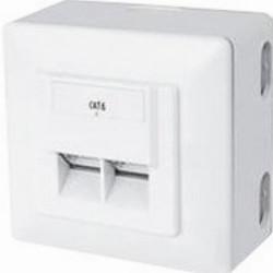 Produktbild Shiverpeaks S/CONN maximum connectivity Netzwerkdose-cat.6 Netzwerkdose 2-Fach Aufputz/ Unterputz-SET