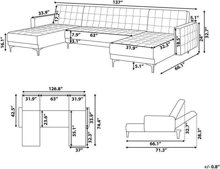 Produktbild Beliani Aberdeen (Wohnlandschaft)