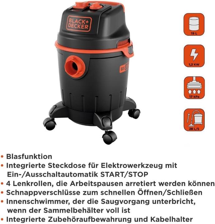 Actual product image Black & Decker BXVC20PTE (Wet dry vacuum cleaner)