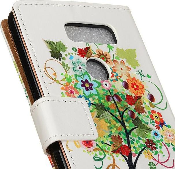 Actual product image MU Style Leather book cover with pattern (LG V30)