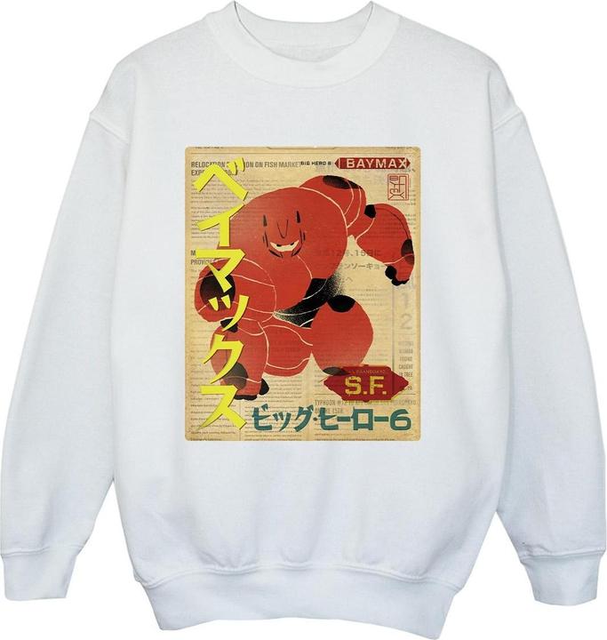 Produktbild Disney Big Hero 6 Baymax Baymax Newspaper Sweatshirt Jungen (128)