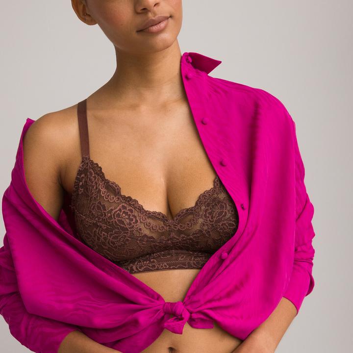 Produktbild La Redoute Collections Spitzen-BH Anthea ohne Formbügel (70 C)