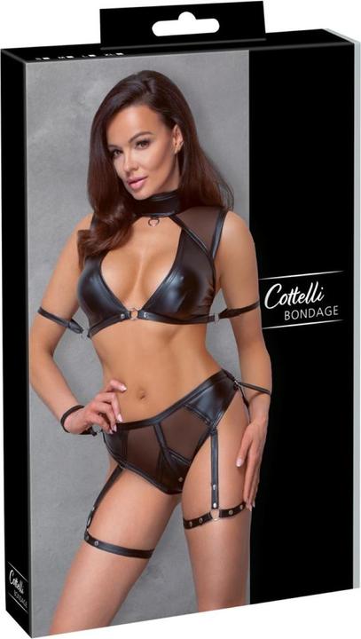 Cottelli Collection Top und Slip schwarz L (L)