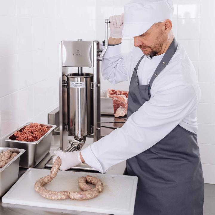 Actual product image Royal Catering Wurstfüller vertikal Wurstfüllmaschine Wurstspritze Wurstpresse Edelstahl 5 L