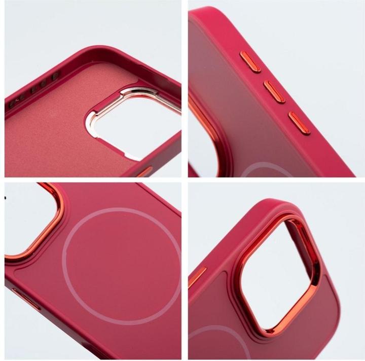 Immagine prodotto OEM Back panel cover FRAME MAG COVER Case compatible with MagSafe for IPHONE 16 PRO magenta (Apple iPhone 16 Pro)