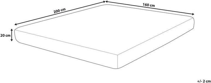 Produktbild Beliani Pearl (160 x 200 cm, Schaumstoffkern)