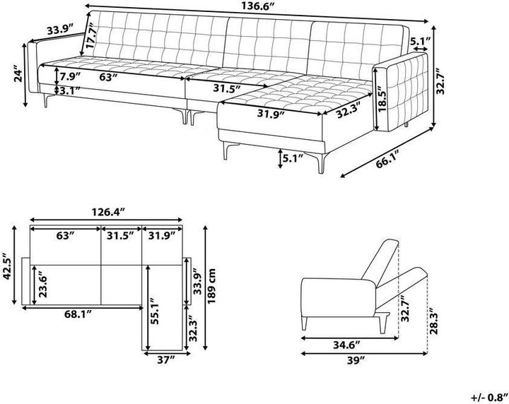 Produktbild Beliani Aberdeen (Modular Sofa)