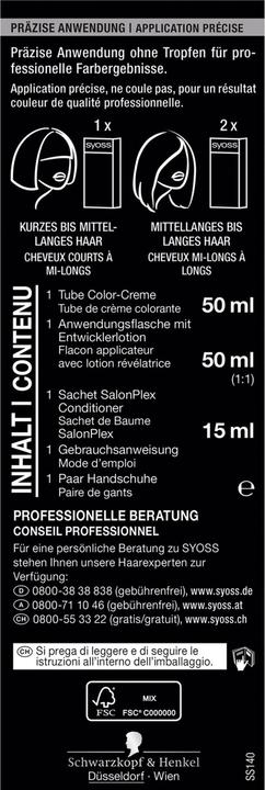 Image du produit Syoss Coloration permanente (1-4 Bleu-noir)