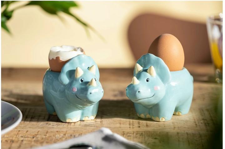 Image du produit Leonardo coquetier enfant Avventura dinosaure, bleu clair (1 x)