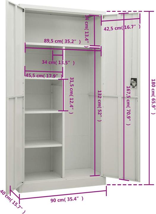 Image du produit VidaXL Piama (90 x 40 x 180 cm)
