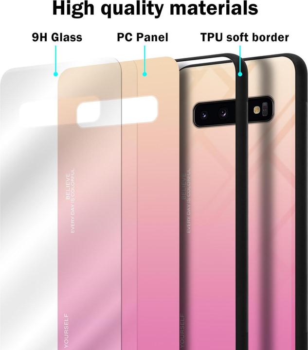 Immagine prodotto Cadorabo Copertura in vetro TPU 2 colori (Samsung Galaxy S10)