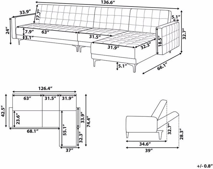 Produktbild Beliani Aberdeen (Bettsofa)