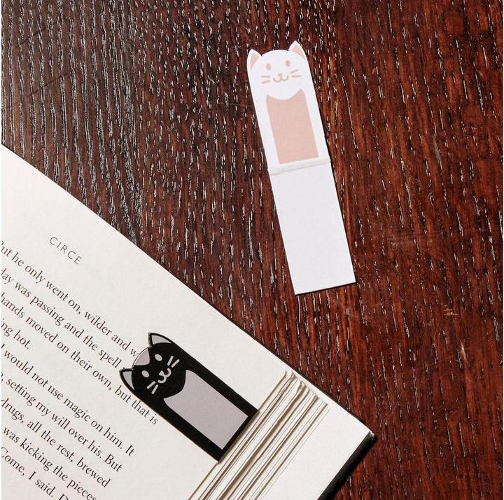 Actual product image Kikkerland Magnetic Bookmark Cats