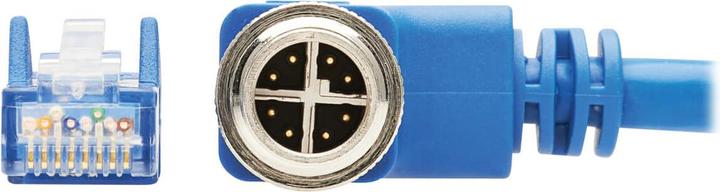 Immagine prodotto Eaton M12 X-Code Cat6 1G UTP CMR-LP Cavo Ethernet ad angolo retto M12m/RJ45m IP68 PoE Blu 2m (UTP, CAT6, 2 m)
