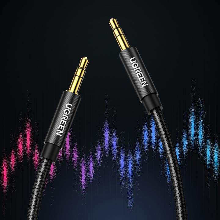 Productafbeelding Ugreen AV122 jack kabel 3.5mm AUX 2m (blauw) (2 m, 3,5 mm aansluiting (AUX))