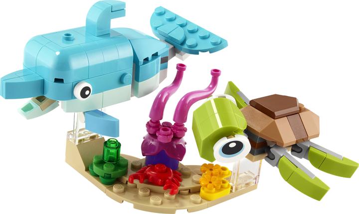 Actual product image LEGO Dolphin and turtle (31128, LEGO Creator 3-in-1)
