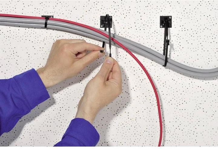 Produktbild HellermannTyton Q-tie Kabelbinder Q50I 290x4,7mm hitze (Kunststoffkabelbinder, 290 mm, 100 Stk.)