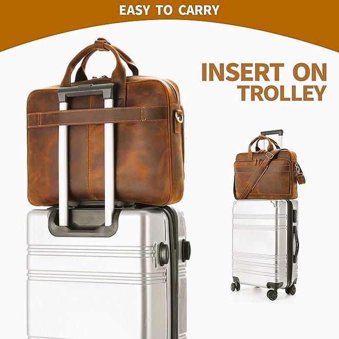 Actual product image Only-Bags.Store Bison Elite office briefcase
