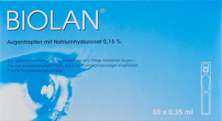 Produktbild Biolan Gtt Opht (21 ml, 60 x 0.35 ml Augentropfen)