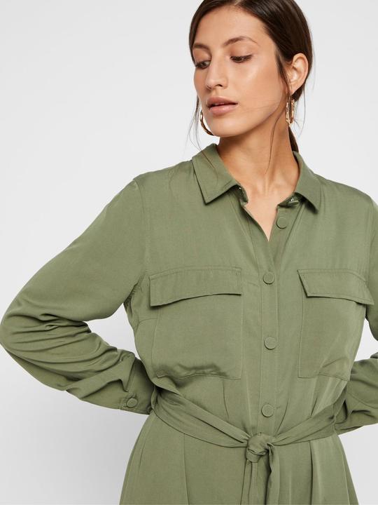 Immagine prodotto Yas Abito blusa midi con cintura a cravatta (L)