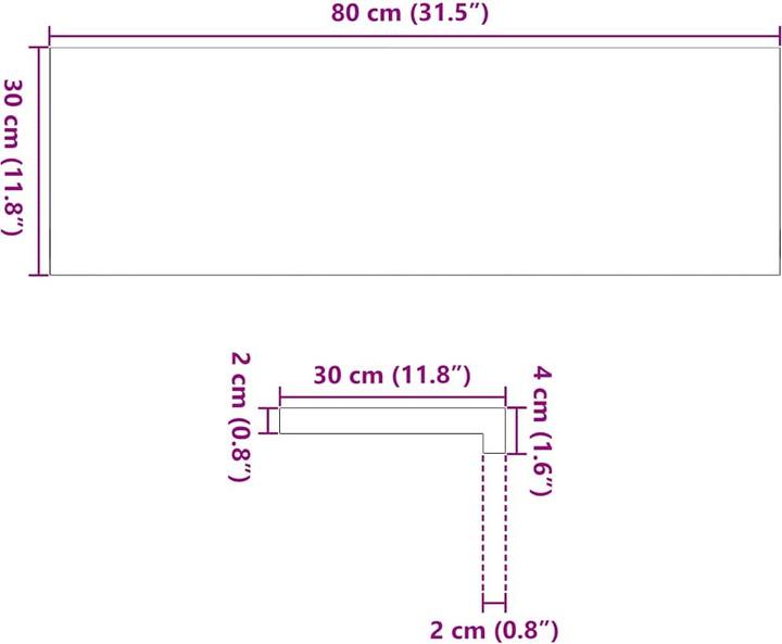 Produktbild VidaXL Treppenstufen 16 Stk. Dunkelbraun 80x30x2 cm Massivholz Eiche