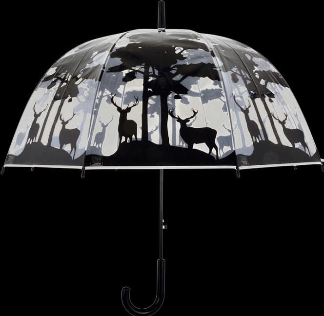 Produktbild Esschert Design Schirm Wald Schwarz/Transparent