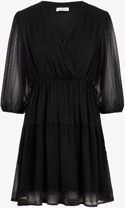 Pieces Struktur Wickelfront Minikleid (S)