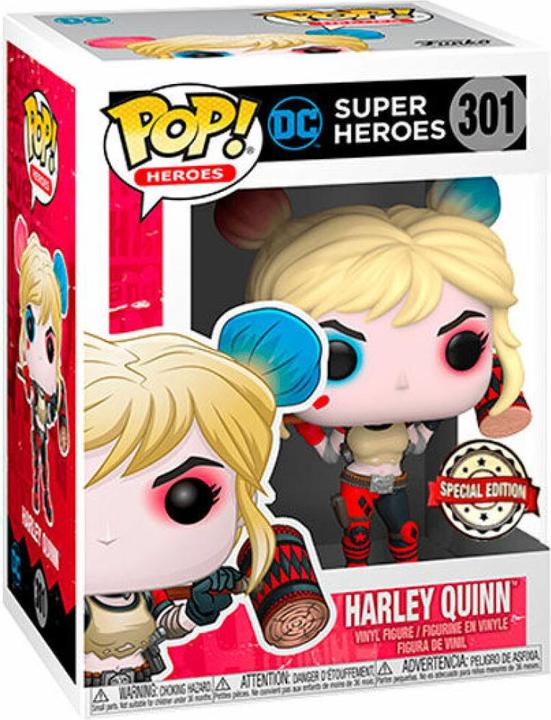 Actual product image Funko POP! DC Comics Harley Quinn w/Mallet (301) EXM
