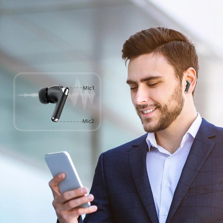 Immagine prodotto Tronsmart Cuffie TWS Sounfii R4 (nero) (28 h, Senza fili)