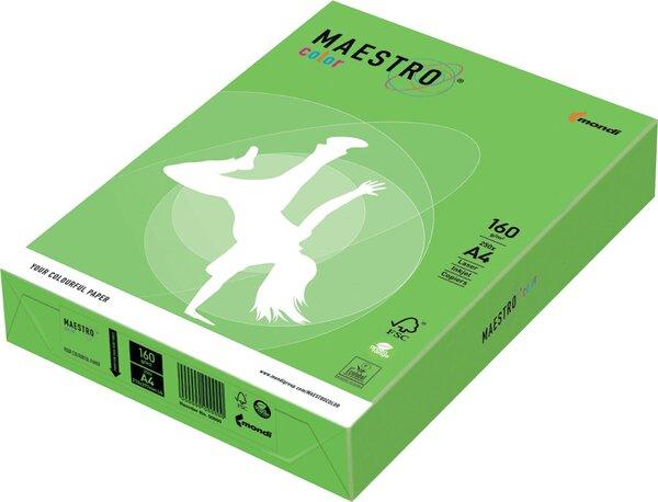 Maestro Color Copy paper A4 160g 250 sheets medium green (160 g/m², 500 x, A4)