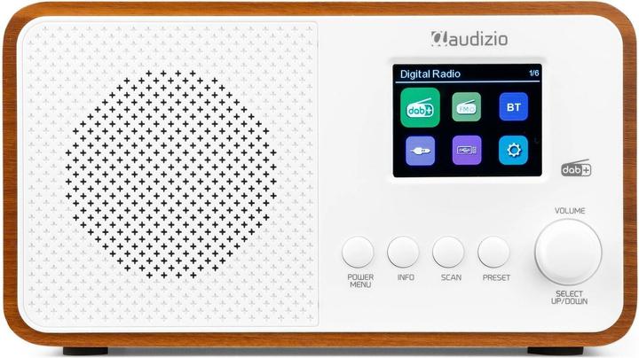 Produktbild Audizio DAB+ Radio Avio Weiss, Radio Tuner: FM, DAB+ (DAB+, FM, Bluetooth)