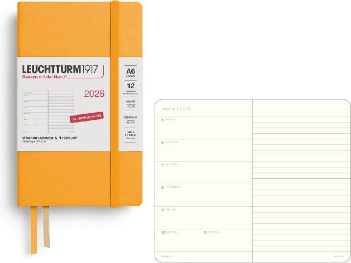 Actual product image Leuchtturm1917 Leuchtturm 1w/S Pocket Hc Ris.Sun (A6, German)