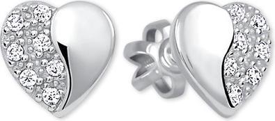Brilio Silver - Silver earrings Heart 436 001 00432 04