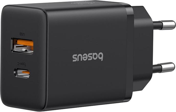 Immagine prodotto Baseus Cube, 20W, 3A, 1 x USB-A - 1 x USB-C, nero (20 W)