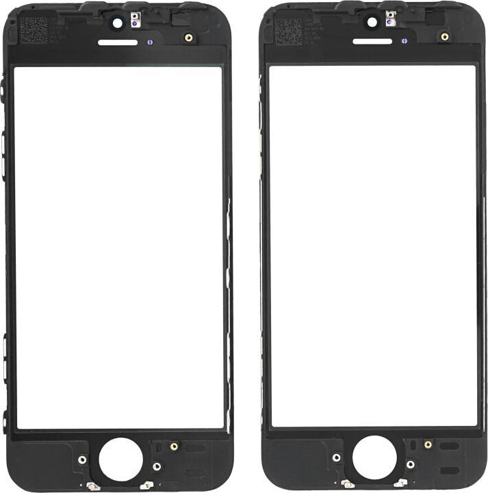 Image du produit OEM Verre d'écran + cadre pour iPhone 5 / 5s noir (Écran, iPhone 5, iPhone 5S)