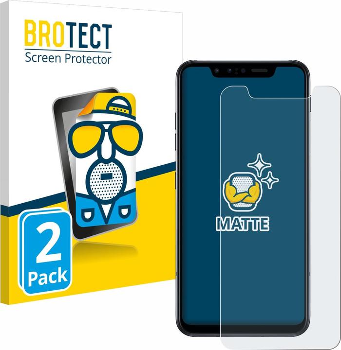Actual product image BROTECT Anti-glare screen protector matt (2 Piece, G8s ThinQ)
