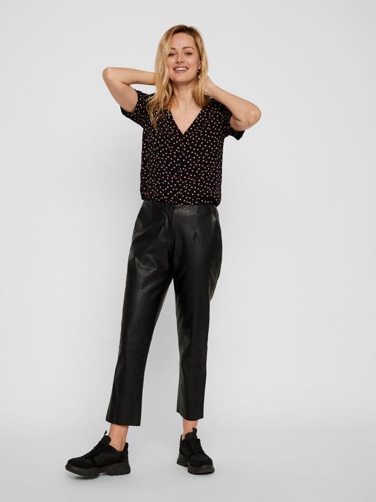 Produktbild Pieces Bedruckte Viskose Bluse mit kurzen Ärmeln (S)